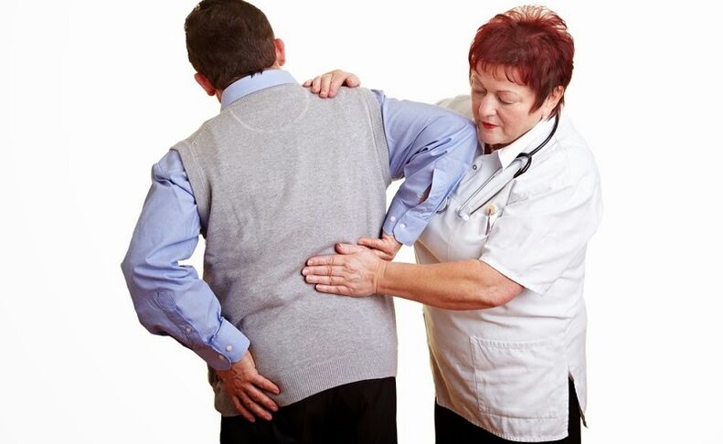 medical examination for patients with back pain