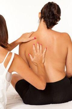 Massage for pain under left shoulder blade