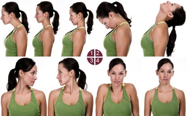 exercises for the neck with osteonecrosis, eg 1