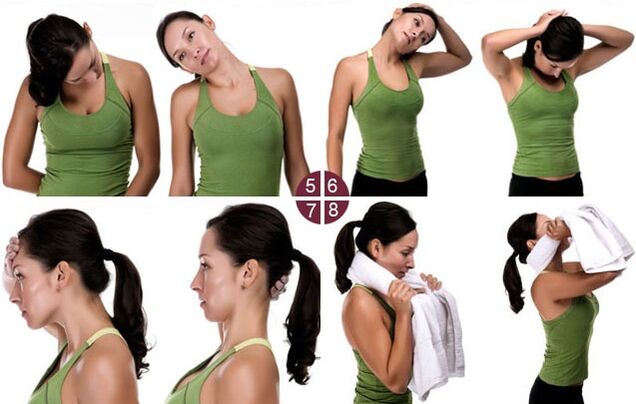 exercises for the neck with osteonecrosis, eg 2