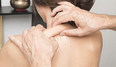 Massage with cervical joint disease